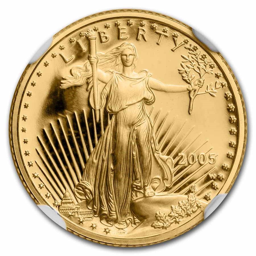 2005-W 1/10 oz Proof American Gold Eagle PF-69 NGC