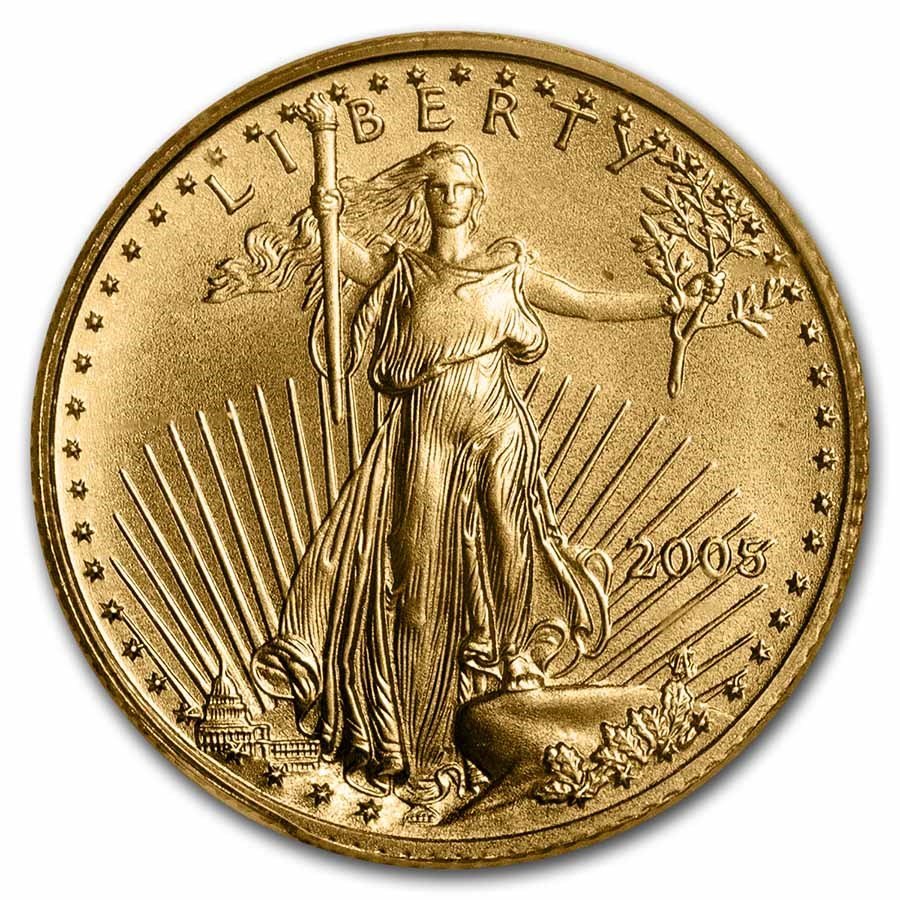 2005 1/10 oz American Gold Eagle MS-69 PCGS (FS)