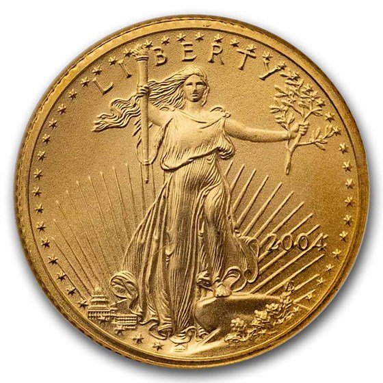 2004 1/10 oz American Gold Eagle MS-69 NGC