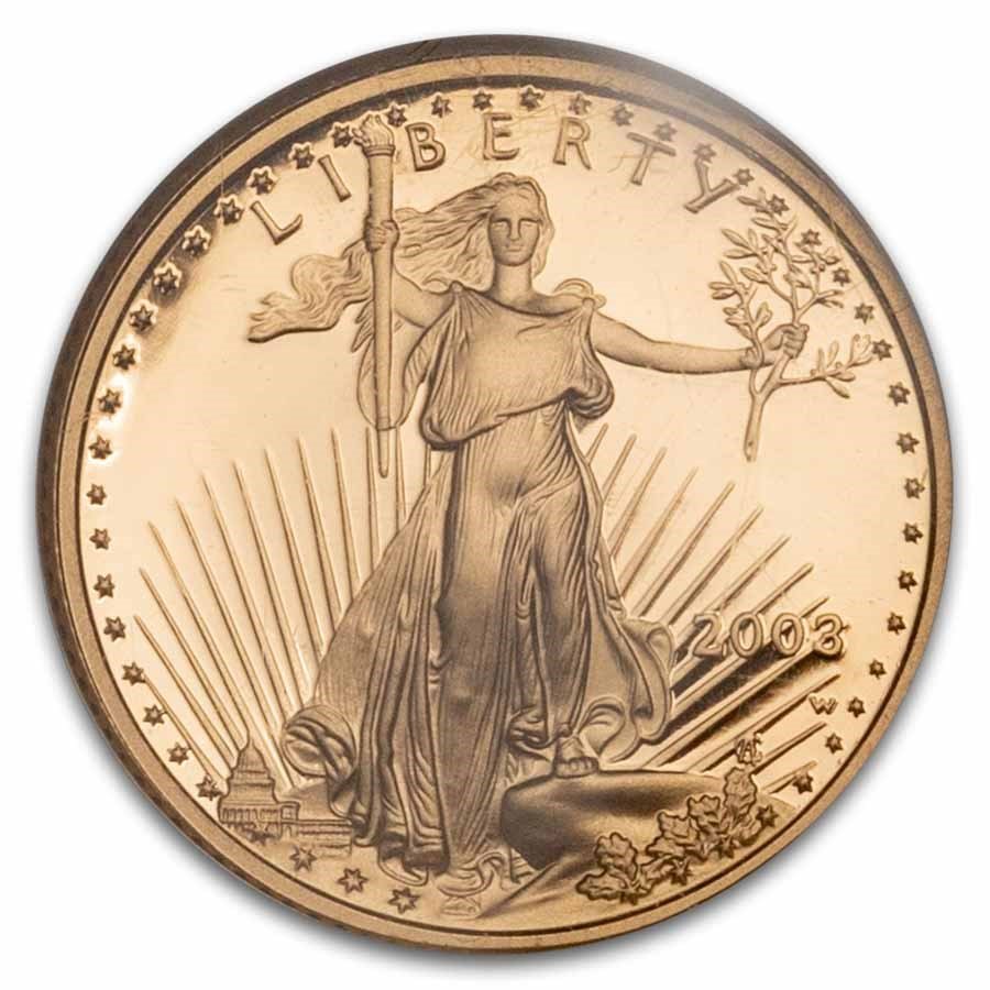 2003-W 1/10 oz Proof American Gold Eagle PF-69 UCAM NGC