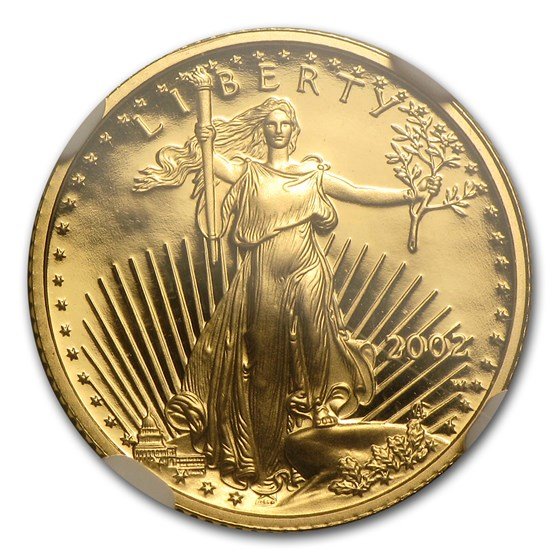2002-W 1/10 oz Proof American Gold Eagle PF-70 NGC