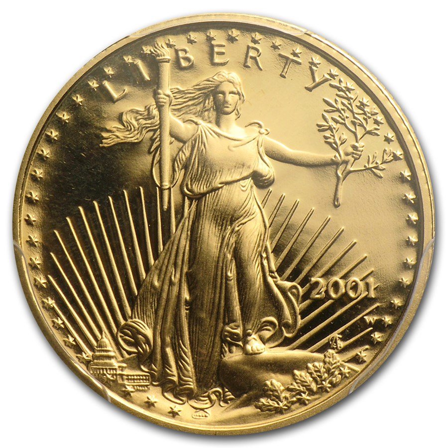 2001-W 1/10 oz Proof American Gold Eagle PR-69 PCGS