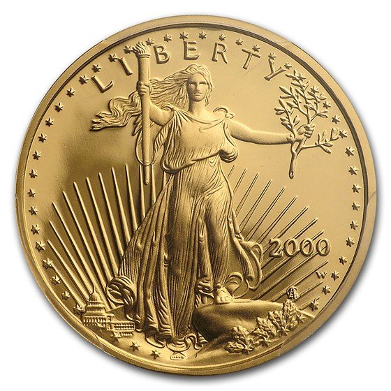 2000-W 1/10 oz Proof American Gold Eagle PR-69 PCGS