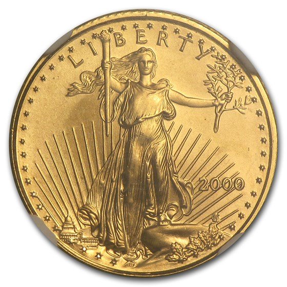 2000 1/10 oz American Gold Eagle MS-69 NGC