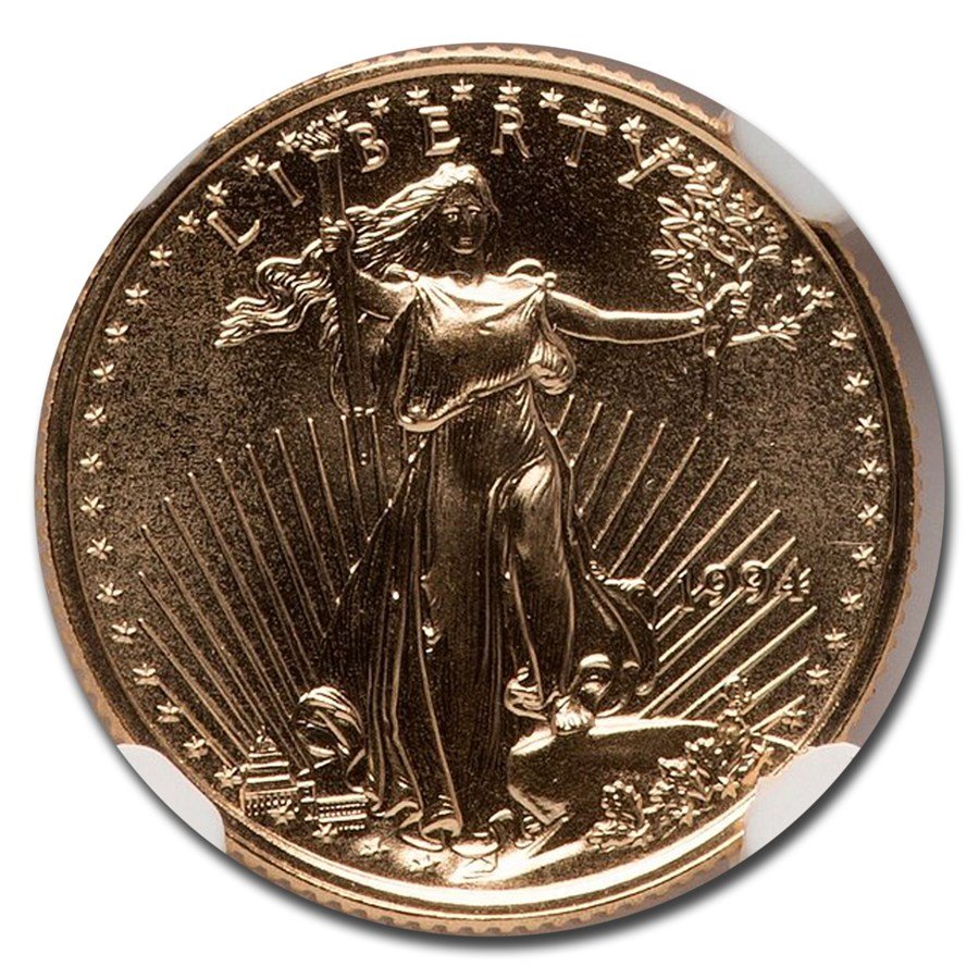 1994 1/10 oz American Gold Eagle MS-70 NGC (Mercanti)