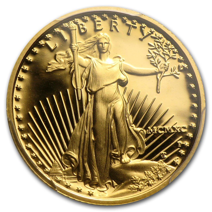 1990-P 1/10 oz Proof American Gold Eagle PR-69 DCAM PCGS