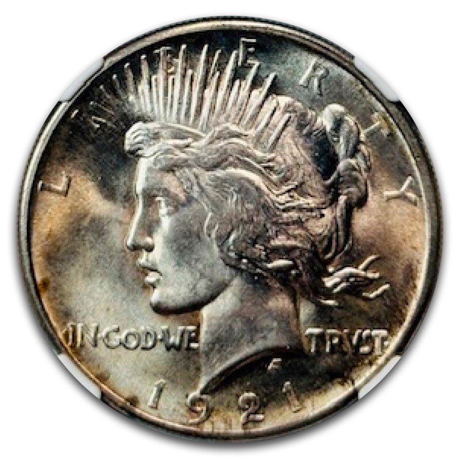 1921 Peace Dollar MS-66 NGC