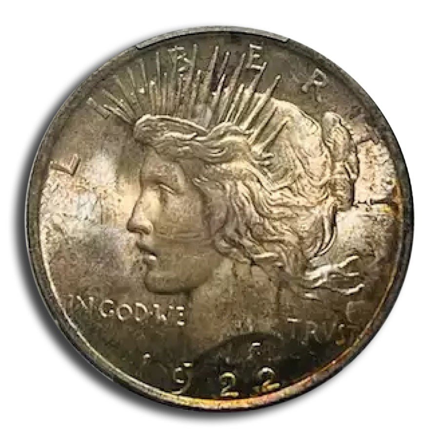 1922 Peace Dollar MS-65 PCGS (Toned)