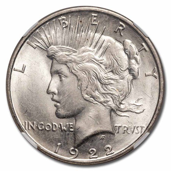 1922-D Peace Dollar MS-64 NGC