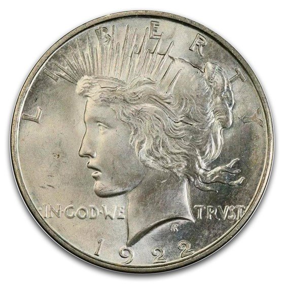 1922-D Peace Dollar MS-66+ PCGS CAC