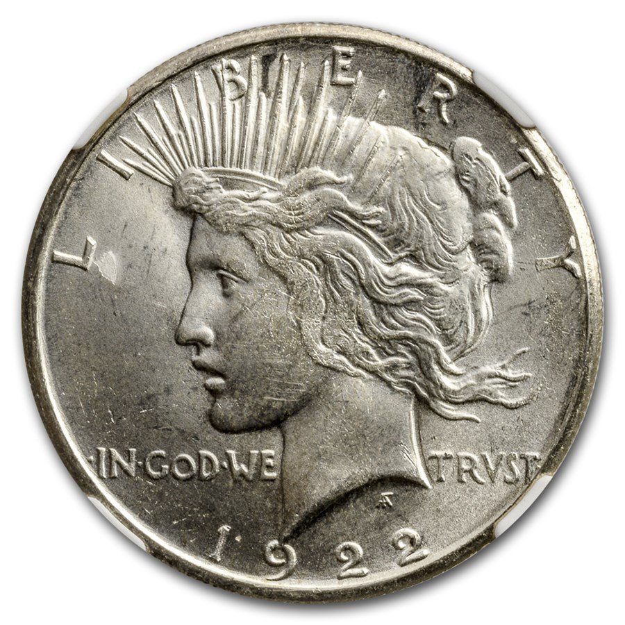 1922-S Peace Dollar MS-63 NGC