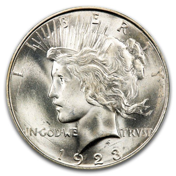 1923-D Peace Dollar MS-66 PCGS