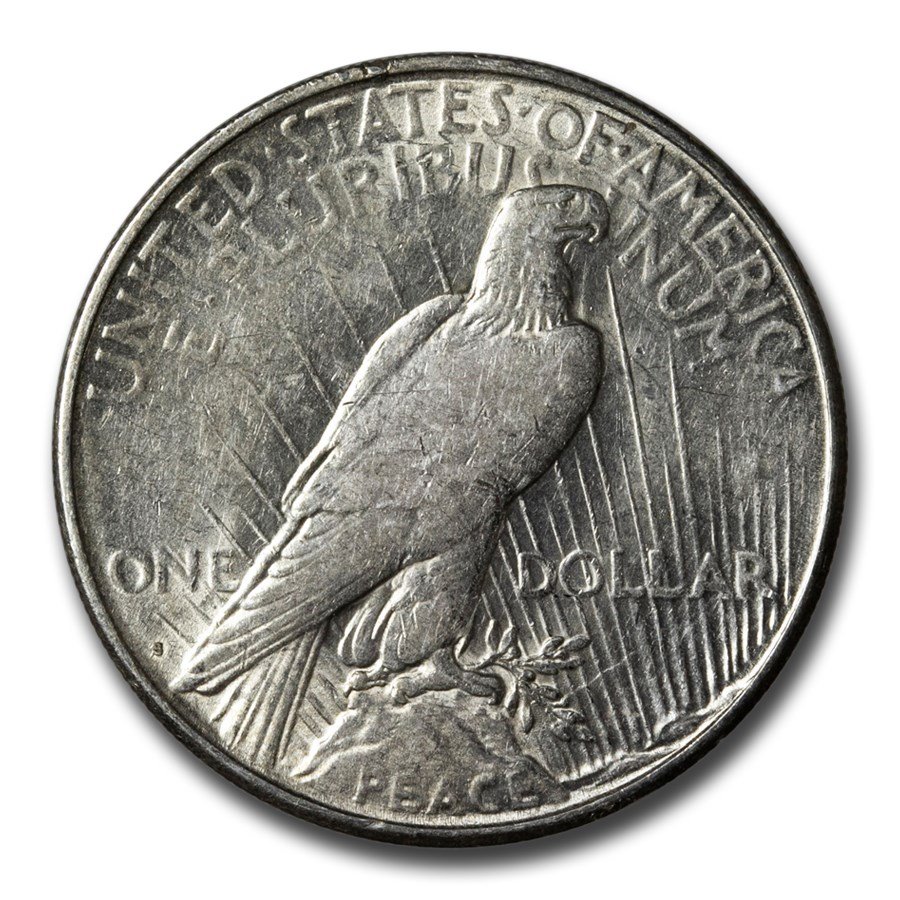 1923-S Peace Dollar AU