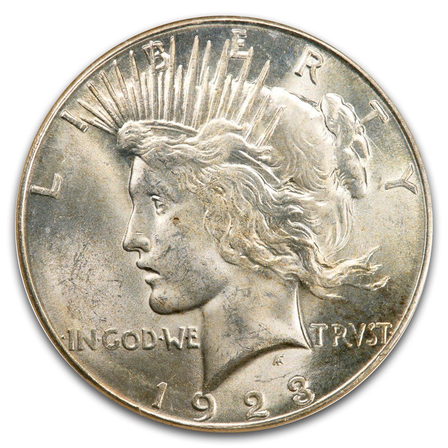 1923-S Peace Dollar MS-64 NGC