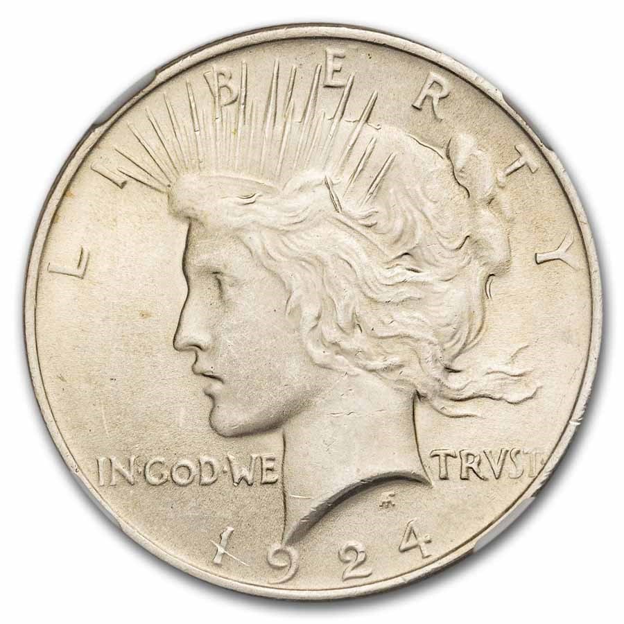 1924 Peace Dollar MS-63 NGC