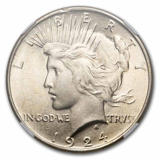 1924 Peace Dollar MS-65 NGC