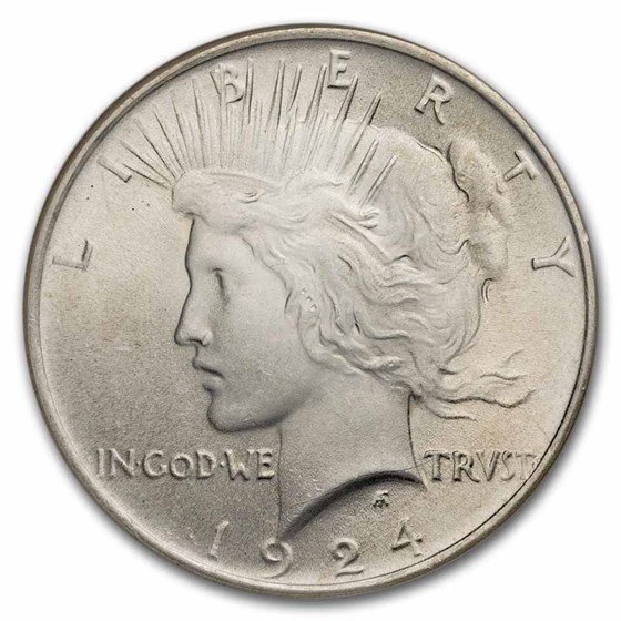 1924 Peace Dollar MS-66 NGC