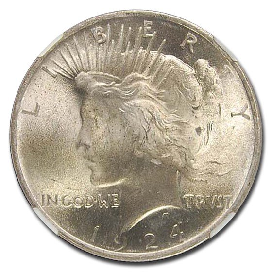 1924 Peace Dollar MS-67 NGC