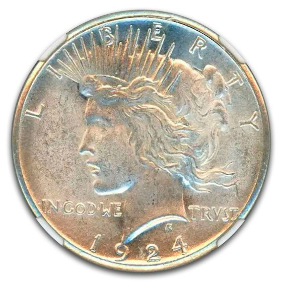 1924-S Peace Dollar MS-65 NGC