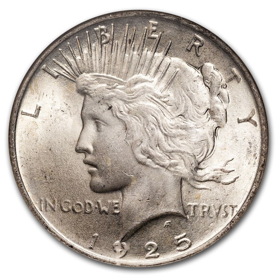 1925 Peace Dollar MS-64 NGC