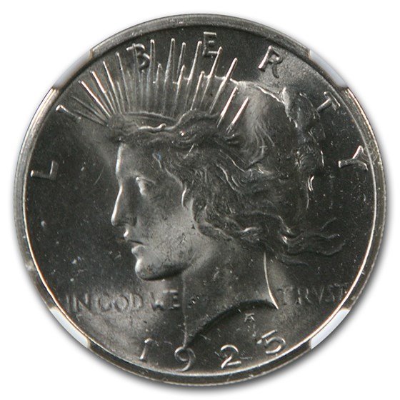 1925 Peace Dollar MS-64 NGC (Green Label)