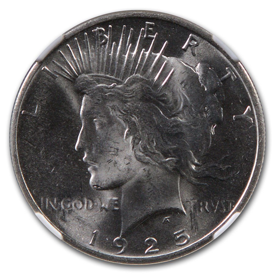 1925 Peace Dollar MS-65 NGC ( Green Label)