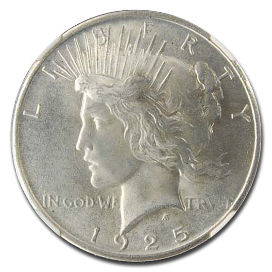 1925 Peace Dollar MS-66 NGC