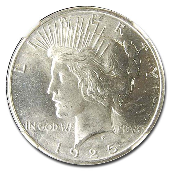 1925 Peace Dollar MS-66 NGC (CAC)