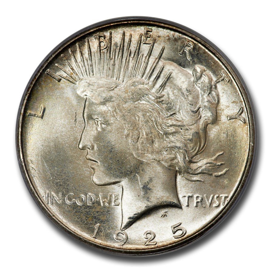 1925-S Peace Dollar MS-65 PCGS