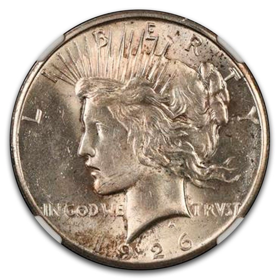 1926 Peace Dollar MS-62 NGC