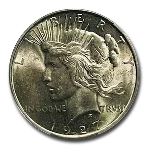 1927-D Peace Dollar MS-62 CACG
