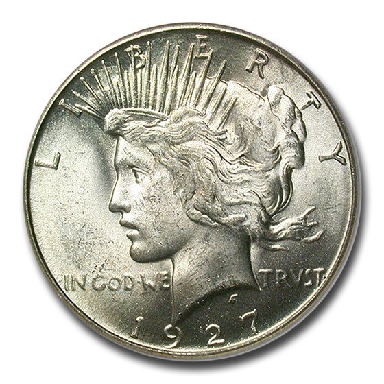 1927-S Peace Dollar MS-64 NGC