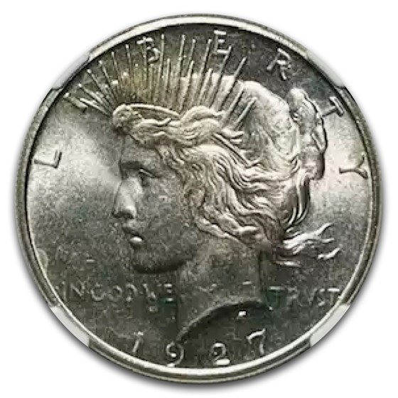 1927-S Peace Dollar MS-65 NGC
