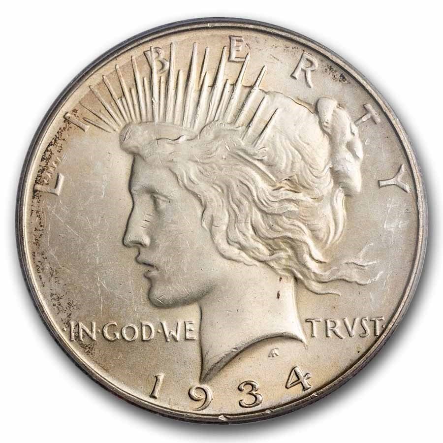 1934-D Peace Dollar MS-63 PCGS