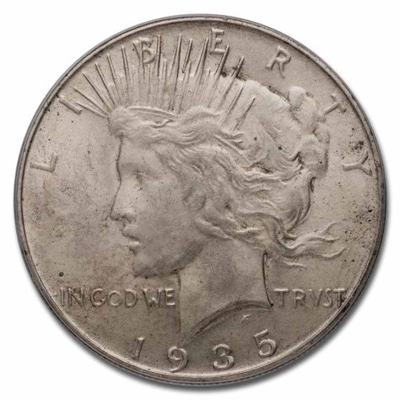 1935-S Peace Dollar MS-64 PCGS