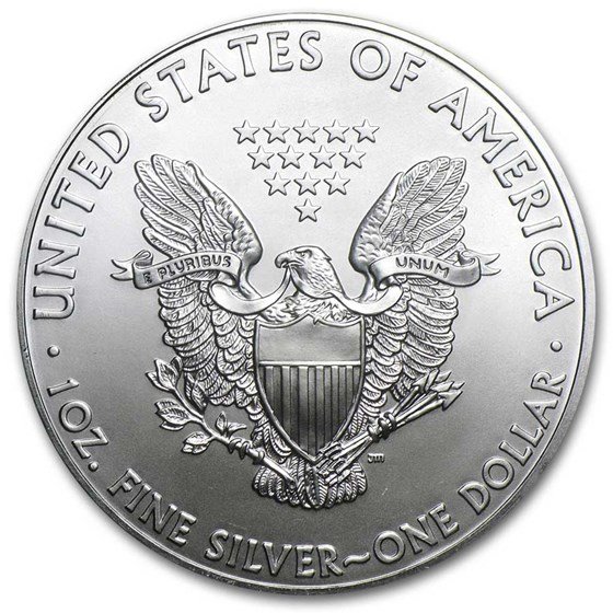 1 oz American Silver Eagle Coin BU (Random Year)