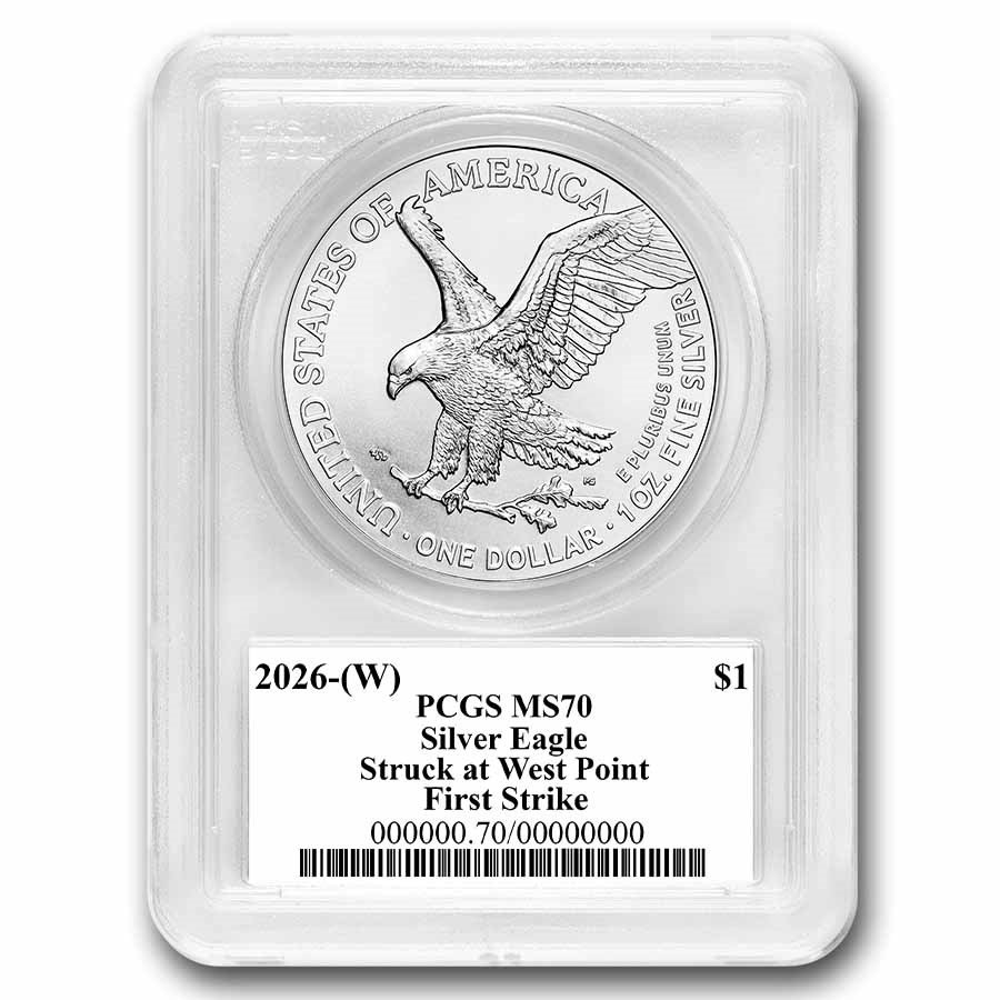 2026-(W) American Silver Eagle MS-70 PCGS (FS, Black Label)