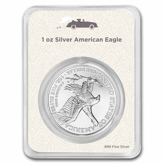 2025 1 oz Silver Eagle - w/Congrats, Newlyweds Card, In TEP