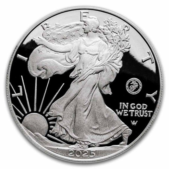 2025-P Proof Silver Eagle PR-69 PCGS (Marine Privy, FDI, Marine)
