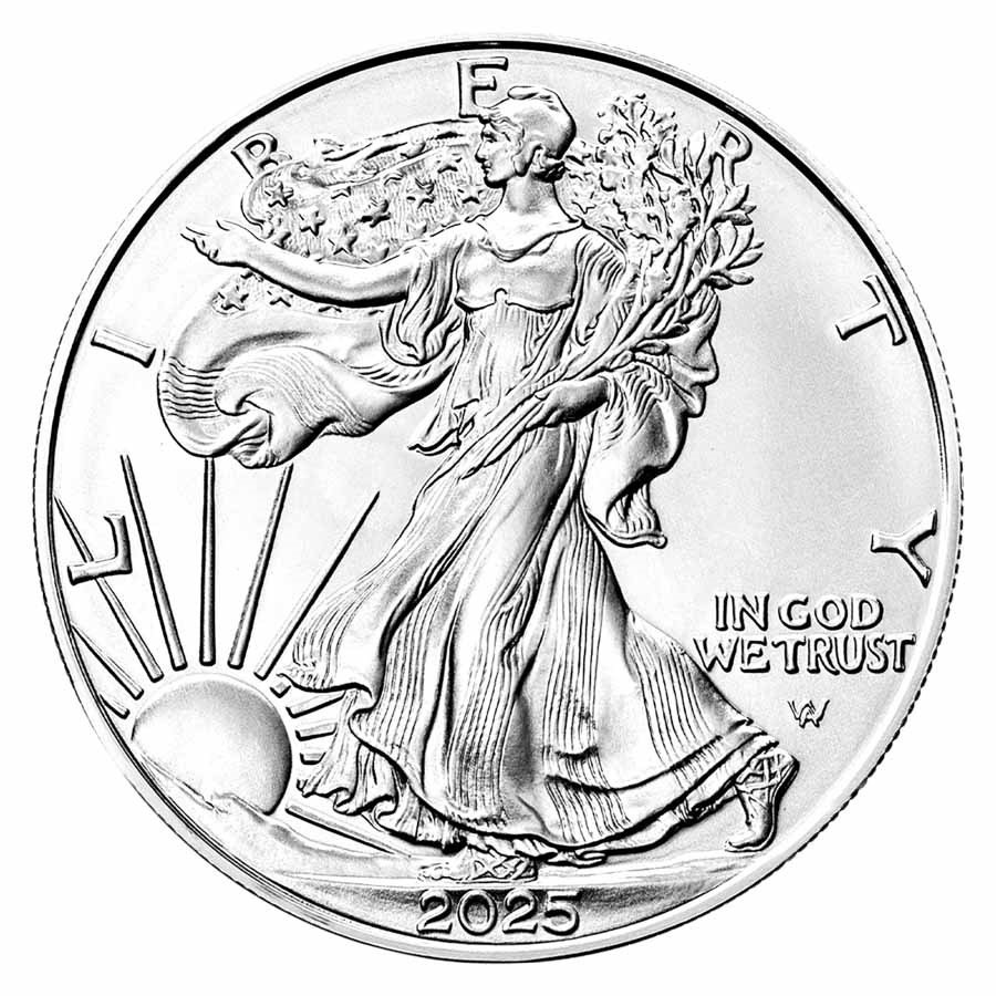 2025 1 oz American Silver Eagle - w/Premium Case, Happy Holidays