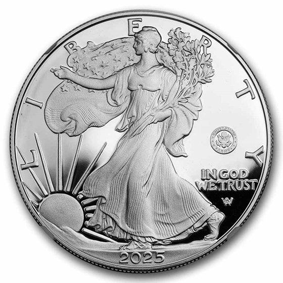 2025-W 1 oz Proof Silver Eagle PF-70 NGC (Army Privy, ER)