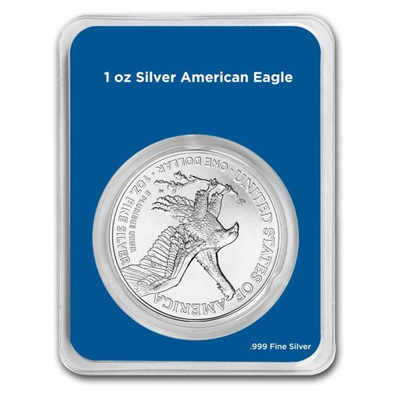 2025 1 oz Silver Eagle - w/United States Seal Card, In TEP
