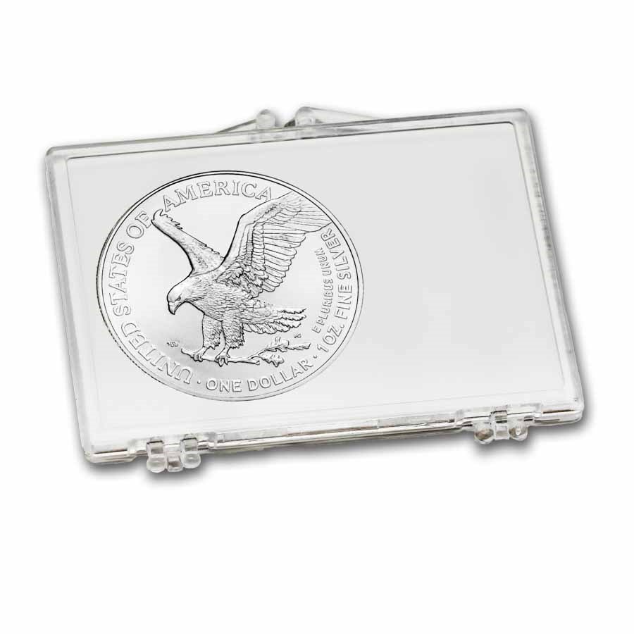 2025 1 oz American Silver Eagle - w/Snap-Lock Holder, Snowmen