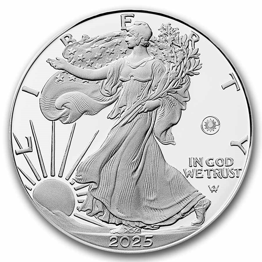 2025-W 1 oz Proof Silver Eagle PR-70 PCGS (Laser Privy, AR)
