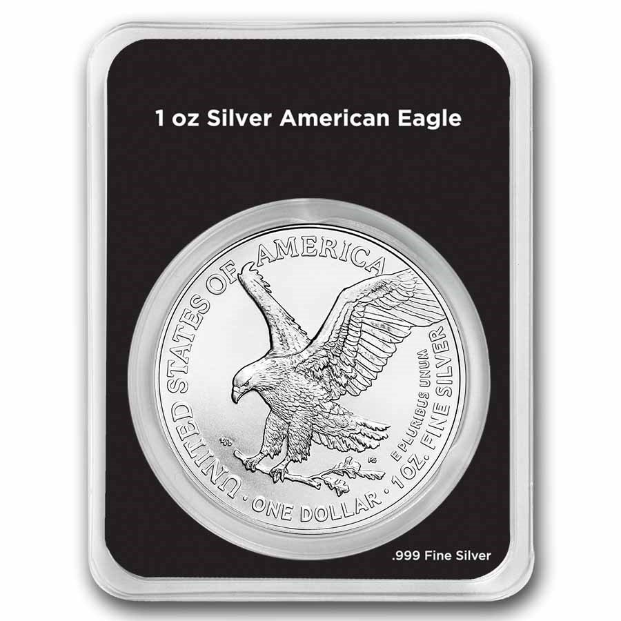 2025 1 oz American Silver Eagle (w/Black Bats Card, In TEP)