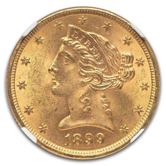 1899 $5 Liberty Gold Half Eagle
