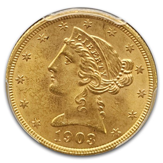 1903-S $5 Liberty Gold Half Eagle