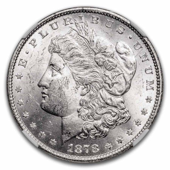 1878 Morgan Dollar 7/8 TF MS-63 NGC (Strong)