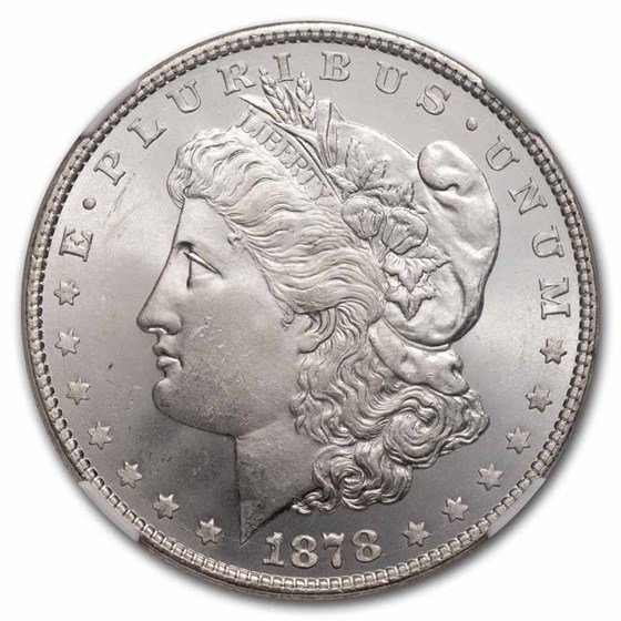 1878 Morgan Dollar 8 TF MS-64 NGC