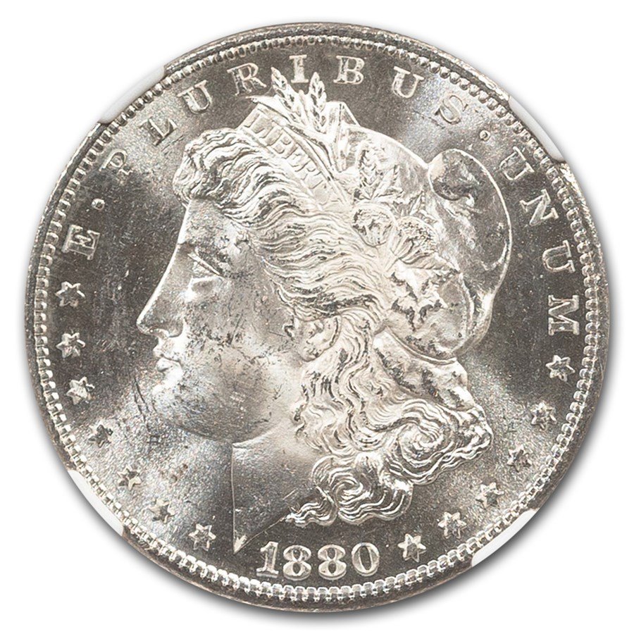 1880-S Morgan Dollar MS-63 NGC (Green Label)
